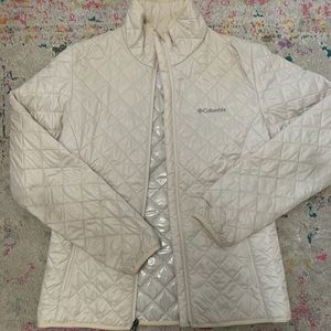 Columbia Womens Omi-Heat White Cream Coat